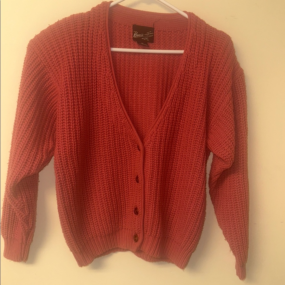 Elegant Rose Cardigan Sweater